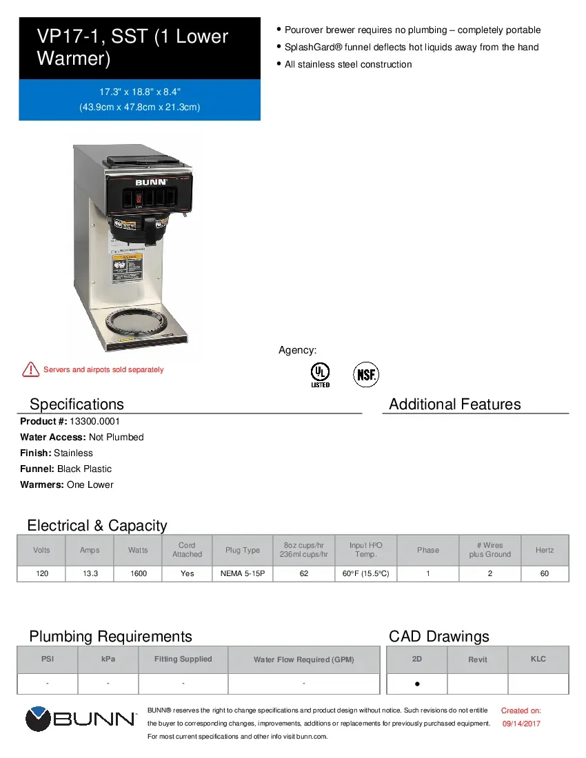 bunn-13300-0001-coffee-brewer-for-decanters-3-8-gallon-per-hour-specsheet-260726i0fjlk.pdf