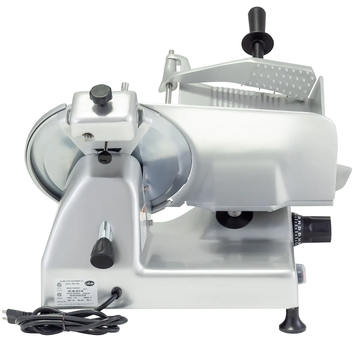Globe G12, Food Slicer, Electric, Aluminum