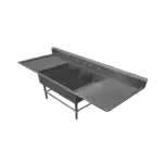 John Boos 3PB1431-2D24, Sink, (3) Three Compartment