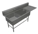 John Boos 3PBPS3224-1D24R, Sink, (3) Three Compartment