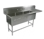 John Boos 43PB16204-1D30R, Sink, (3) Three Compartment