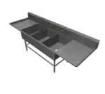 John Boos 43PB204-2D24, Sink, (3) Three Compartment